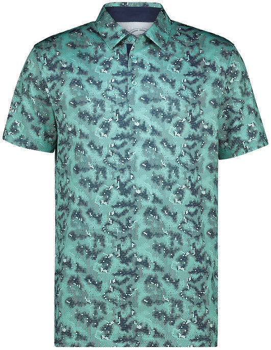 [SP248-C0540-S] Swagg Mens Urban Camo Dry Tech Performance Golfer Polo Shirt (S)