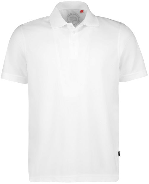 [SP003-C0074-S] Mens Basic Performance Golfer Polo Shirt White (S)