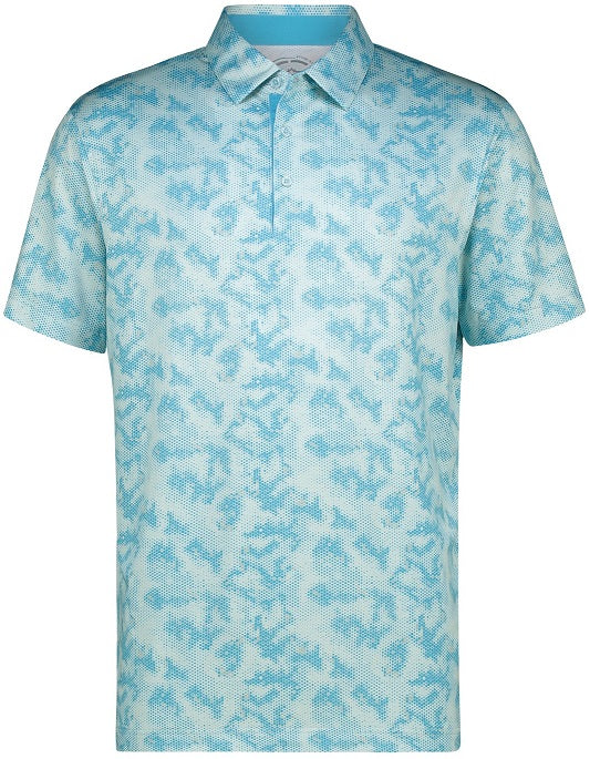 [SP248-C0541-S] Mens Urban Camo Dry Tech Performance Golfer Polo Shirt db (S)