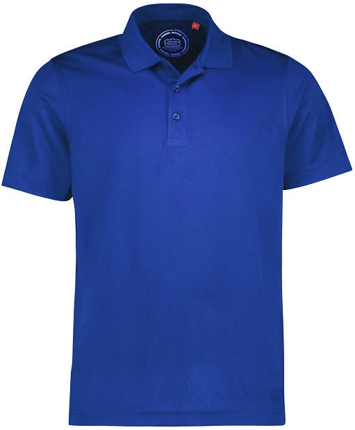 [SP003-C0022-S] Mens Basic Performance Golfer Polo Shirt | Electric Blue (S)