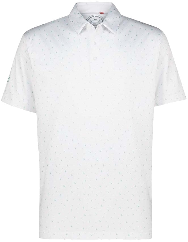 [SP236-C0506-S] Mens Flamingo Dry Tech Performance Golfer Polo Shirt (S)