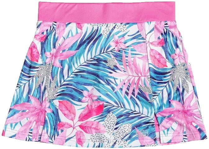 [PT923SK-C0423-30] Swagg Womens Paradise Printed Stretch Skorts - Short Skirt (30)
