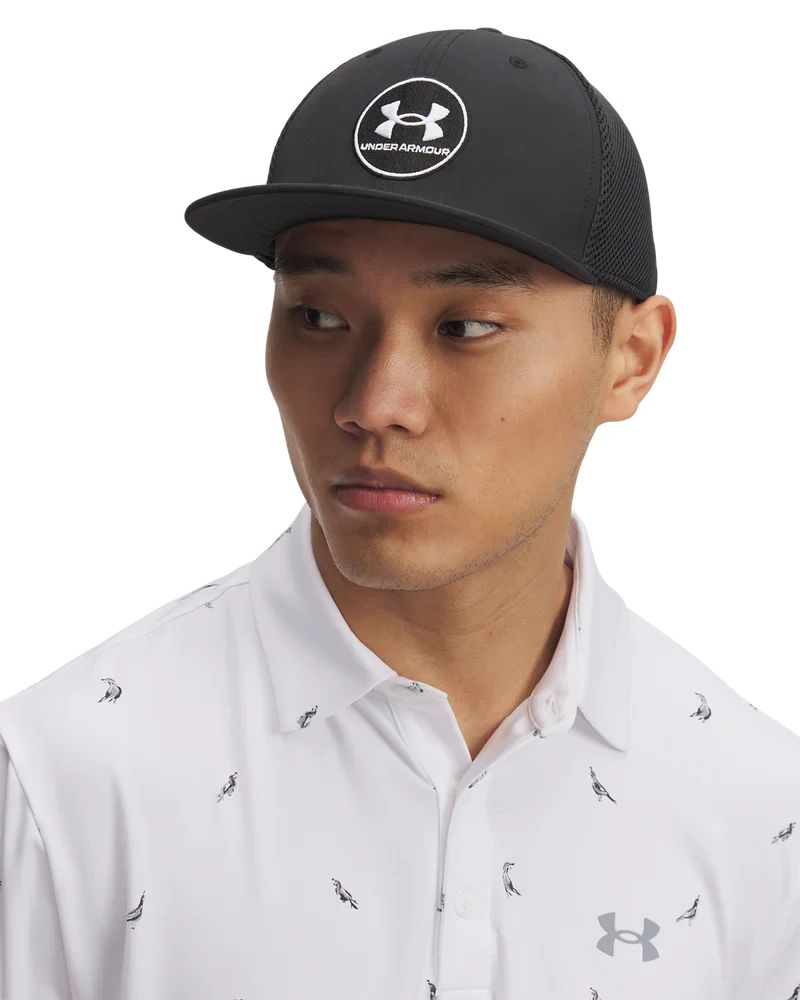 Under Armour Mens Cap | ISO Chill Drive Low Stretch Fit Cap | Black