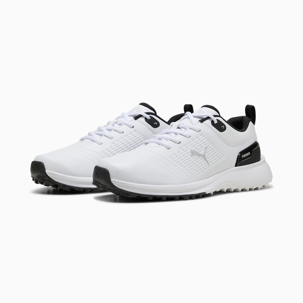 [31187701-10] Puma Mens Golf Shoes | Fusion Plus SL | White-Black (10)