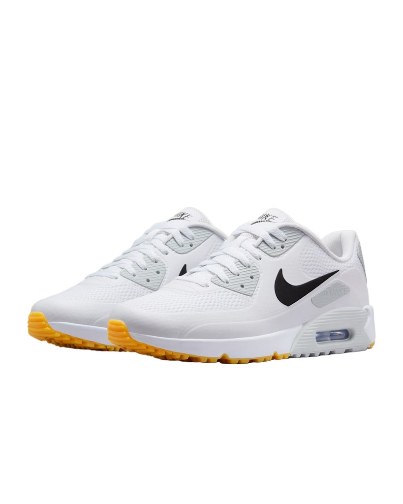 Nike Mens Golf Shoes | Air Max 90 G | White-Black