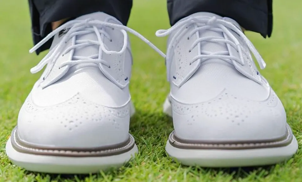 Footjoy Mens Golf Shoes | Traditions | White