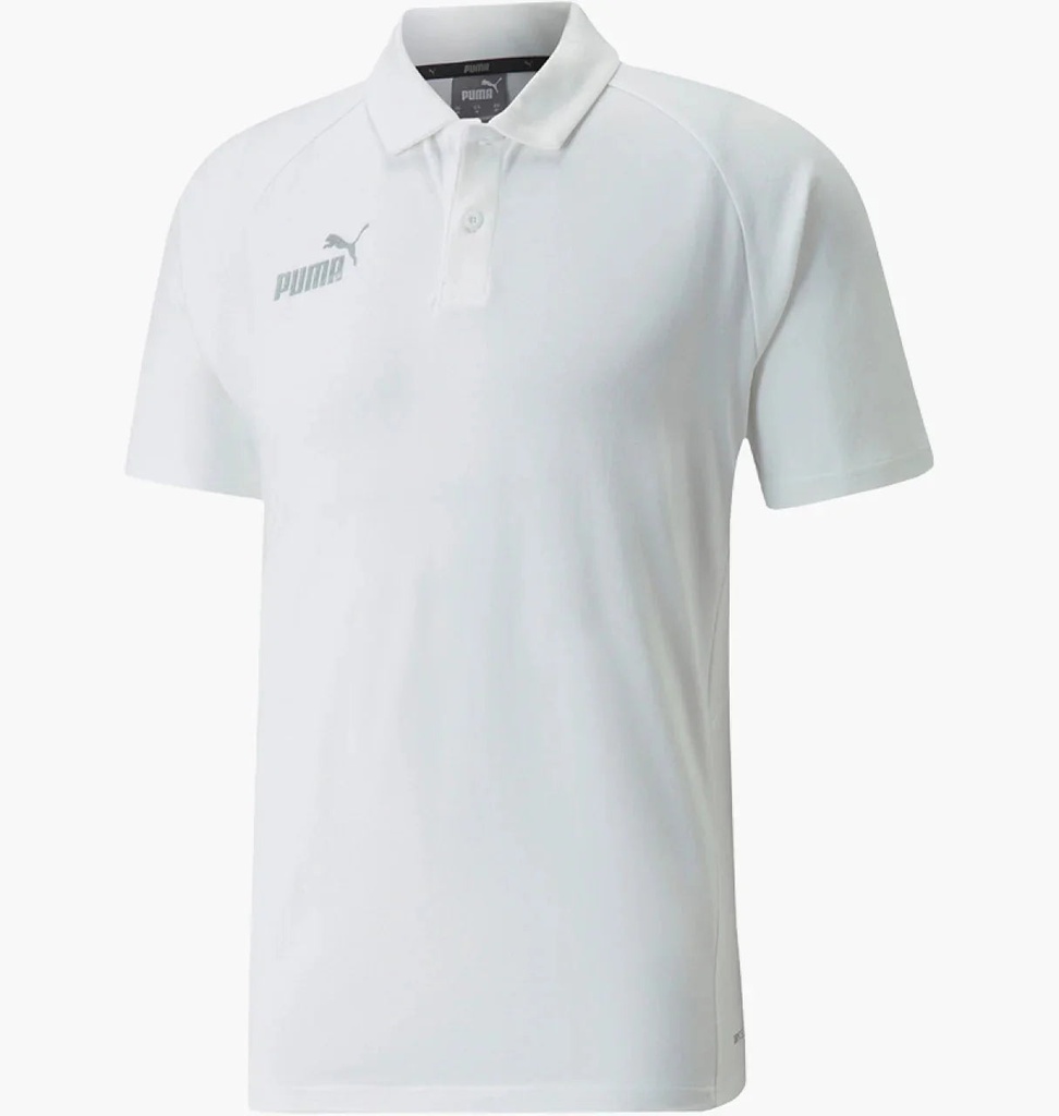 [65738404-L] MENS PUMA TEAMFINAL CASUALS GOLF SHIRT - WHITE (L)