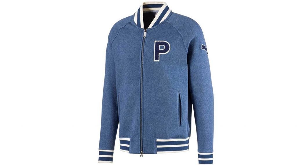[59579802-XS] MENS Puma Varsity Fleece Jacket - Dark Denim Heather | Sportie Co