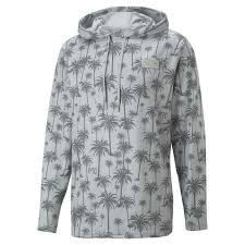 [53687501-L] MENS PUMA PTC LIGHTWEIGHT PALM HOODIE HIGH RISE - QUIET SHADE (L)