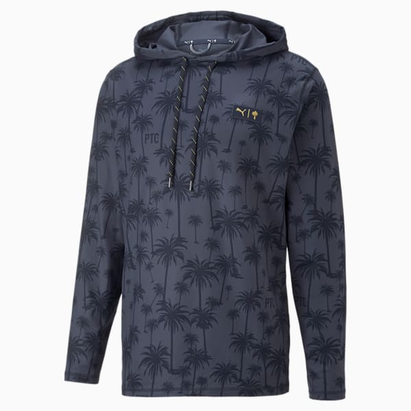 [53687502-S] MENS PUMA PTC LIGHTWEIGHT PALM HOODIE - NAVY BLAZER