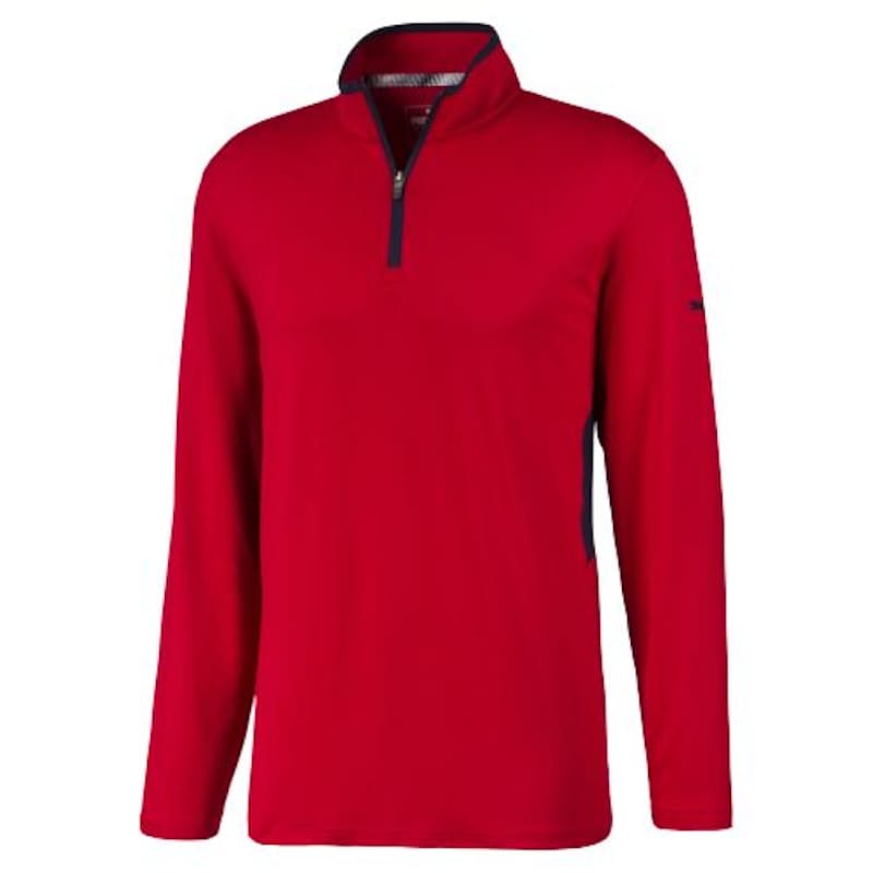 [57790021-XS] MENS PUMA ROTATION 1-4 ZIP JACKET - BARBADOS CHERRY