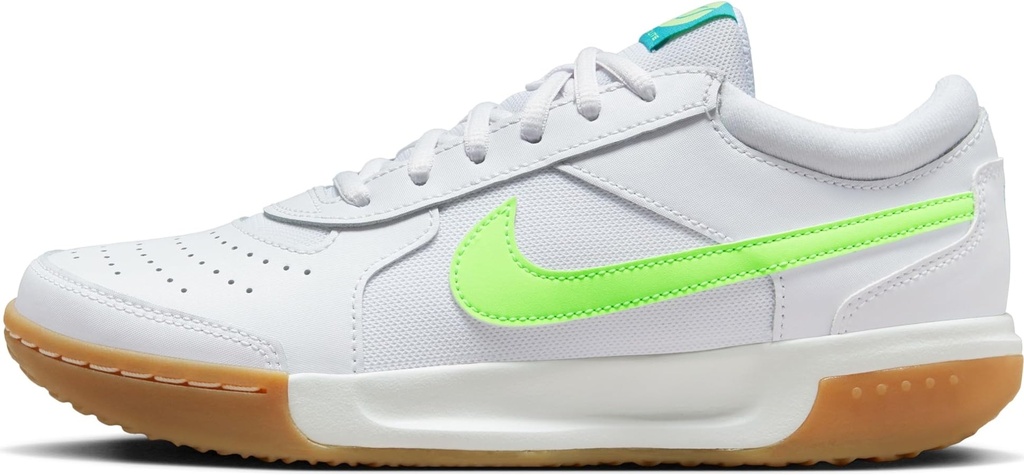 [NZCLWG] LADIES NIKE ZOOM COURT LITE 3 TENNIS SHOES - WHITE-GREEN (UK4)