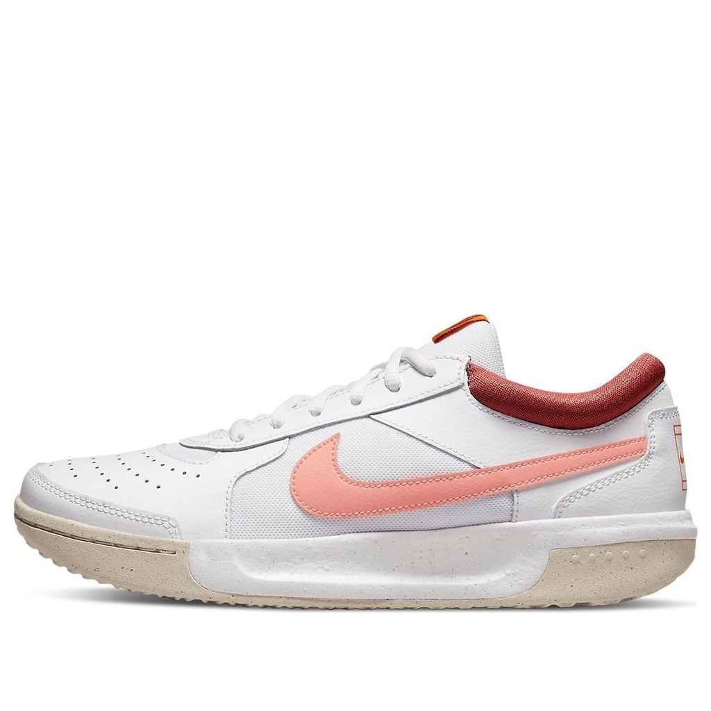 [52502362] LADIES NIKE ZOOM COURT LITE 3 TENNIS SHOES - WHITE-PEACH (UK4)