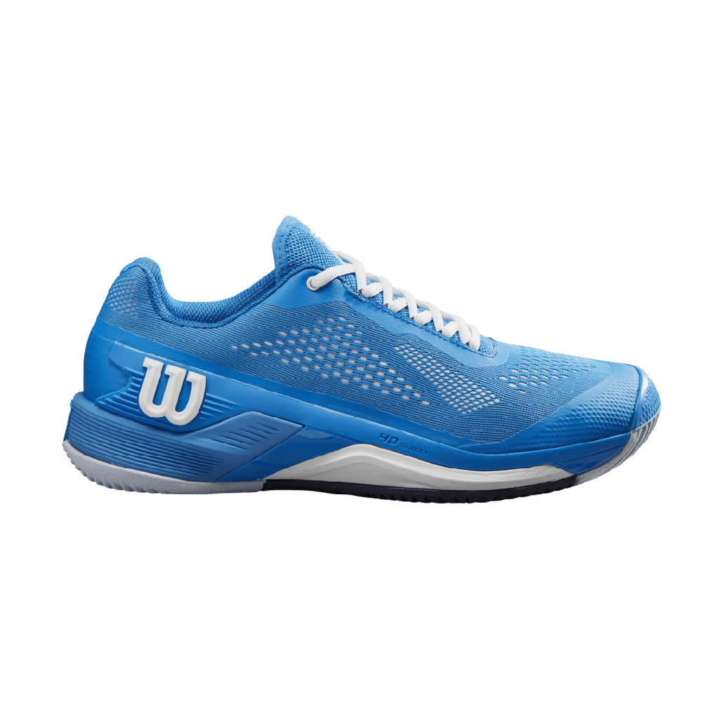[WRS332080E090] Wilson Mens Footwear | Rush Pro 4.0 French Blue - White - Navy Blazer (UK9)