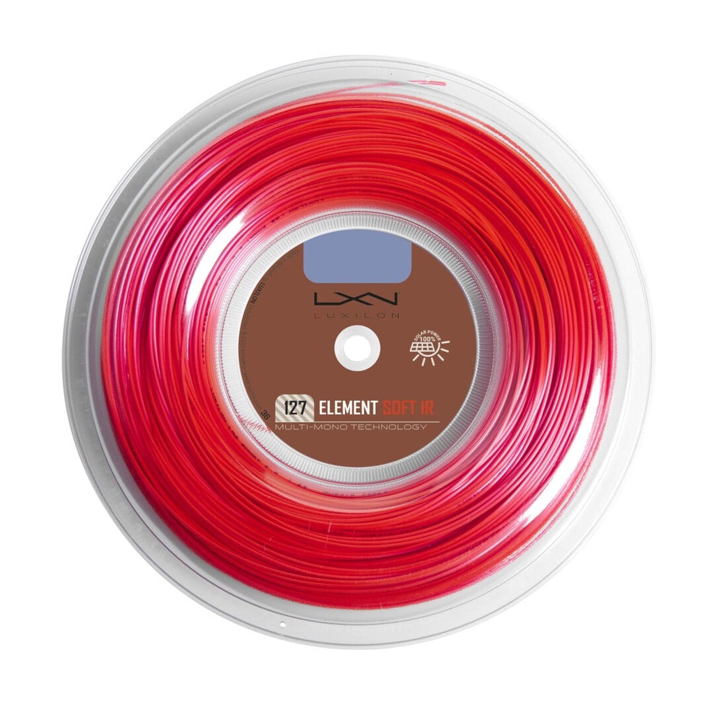 [SL025] Wilson Strings | Luxilon Strings | Luxilon Element Ir Soft 127 Red Coil SL025