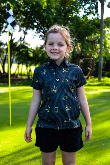 [70481627] Custom Apparel Juniors Golf Shirt | Funky | Springbok | Collectors (7 to 8)