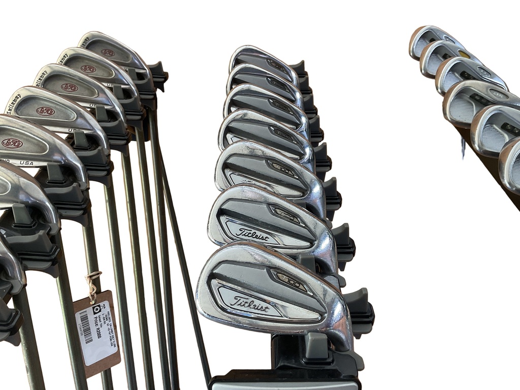 [SEC1582-TI-00133] PRELOVED TITLEIST GOLF CLUBS | IRONS | T100 4-PW RH 18