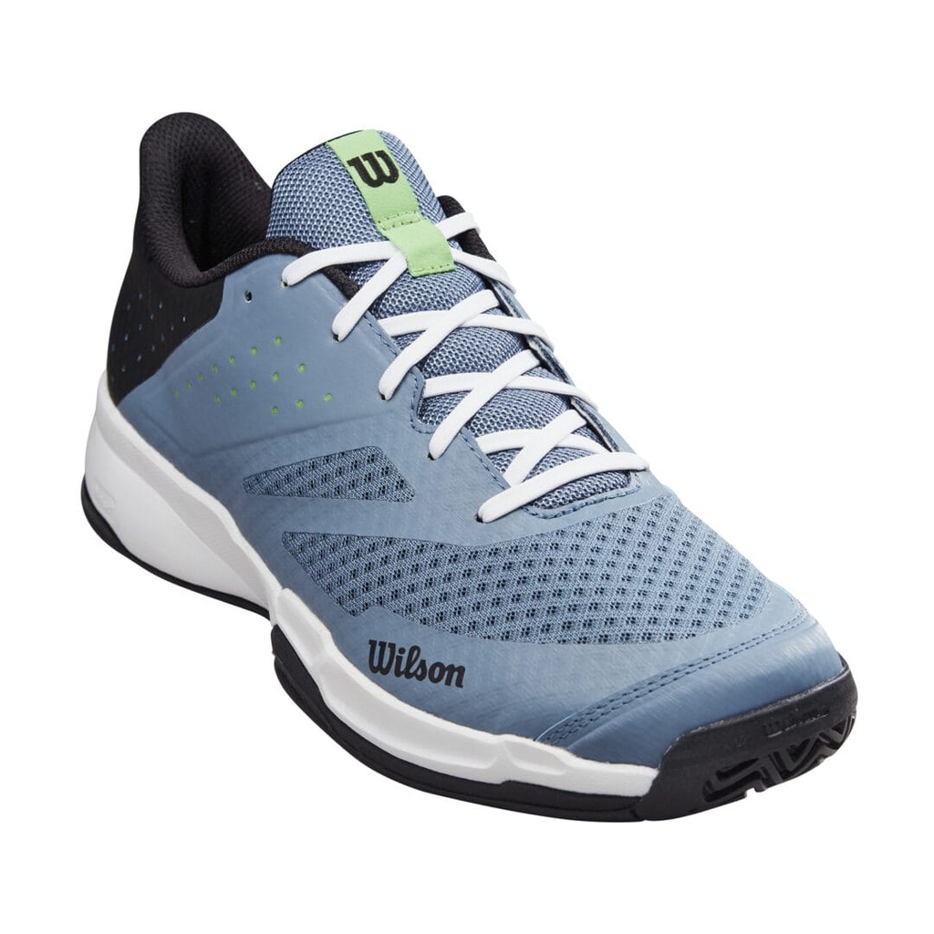[WRS330350E075] Wilson Mens Footwear | Kaos Stroke 2.0 China - Black - Green (UK7.5)
