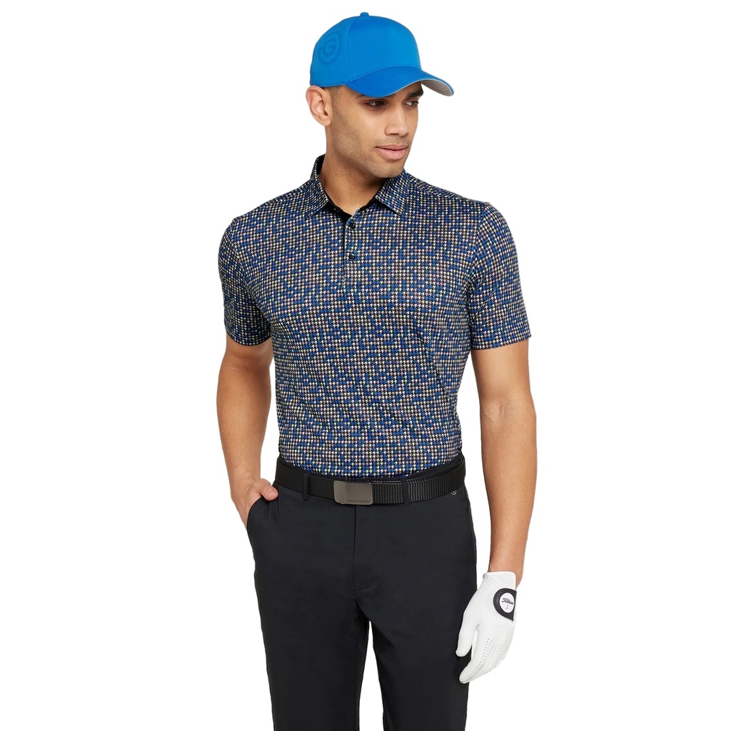 [D01001178756-M] Galvin Green Mens Golf Shirt | Marlo | Black (M)