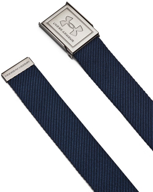 [1369819-408] Under Armour Mens Golf Belt | Webbing (Navy)