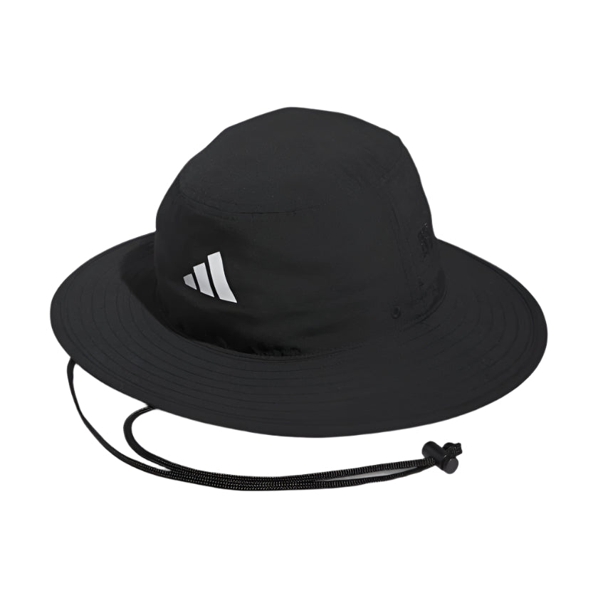 [HS5474L] Adidas Mens Golf Hat | Wide Brim (Black, L/XL)