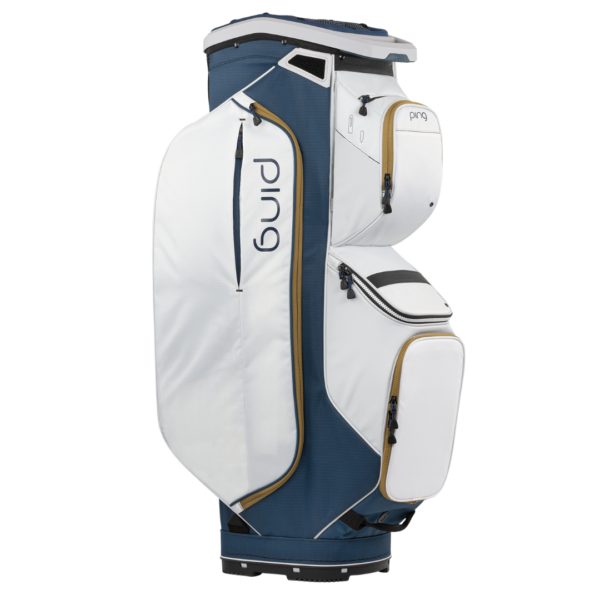[4T244-B-NPG] Ping Golf Bags | Traverse 244 Cart | Navy Platinum Gold