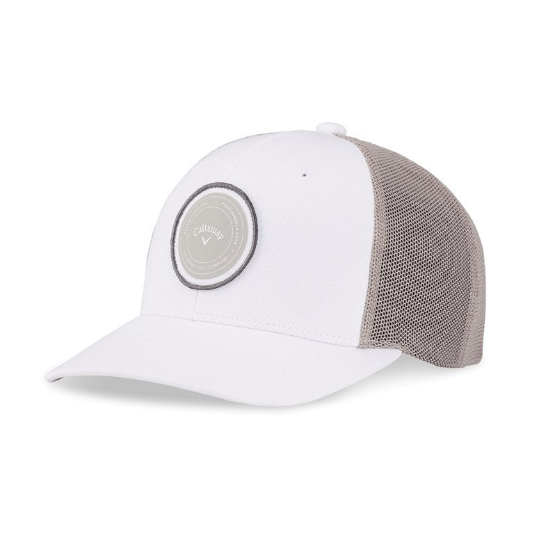 Callaway Mens Golf Cap | Playing Through | Trucker White
