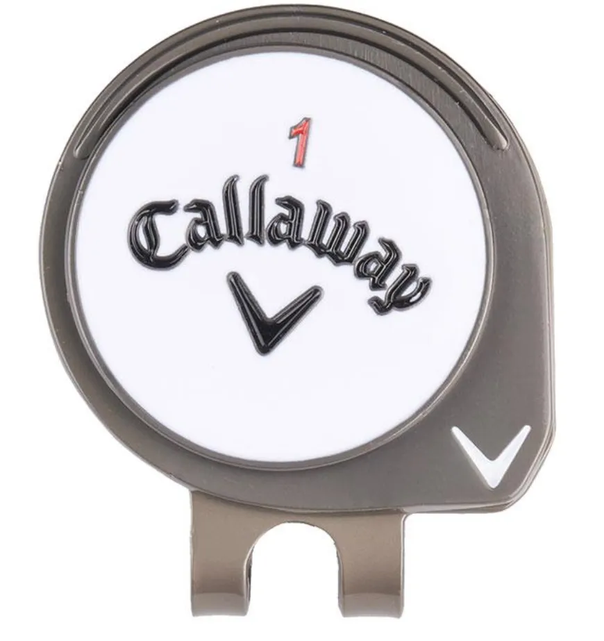 [3000645G] Callaway Golf Accessories | Hat Clip Ball Marker | Gunmetal