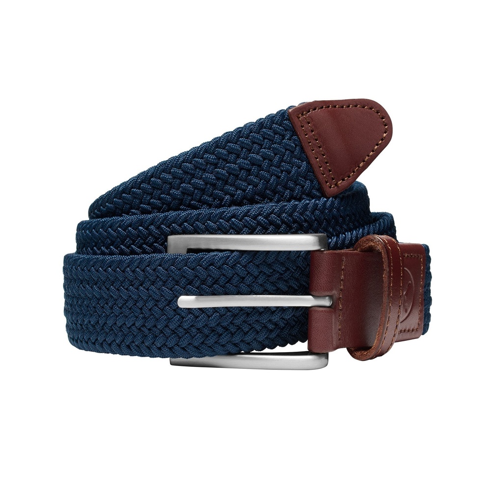 [05448302LXL] Puma Mens Golf Belt | Braided Weave | Deep Navy (L/XL)