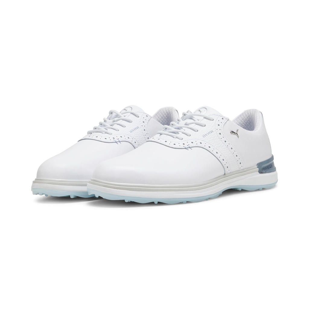 [37942801-7] Puma Mens Golf Shoes | Avant | White-Ash Gray-Icy Blue (UK7)