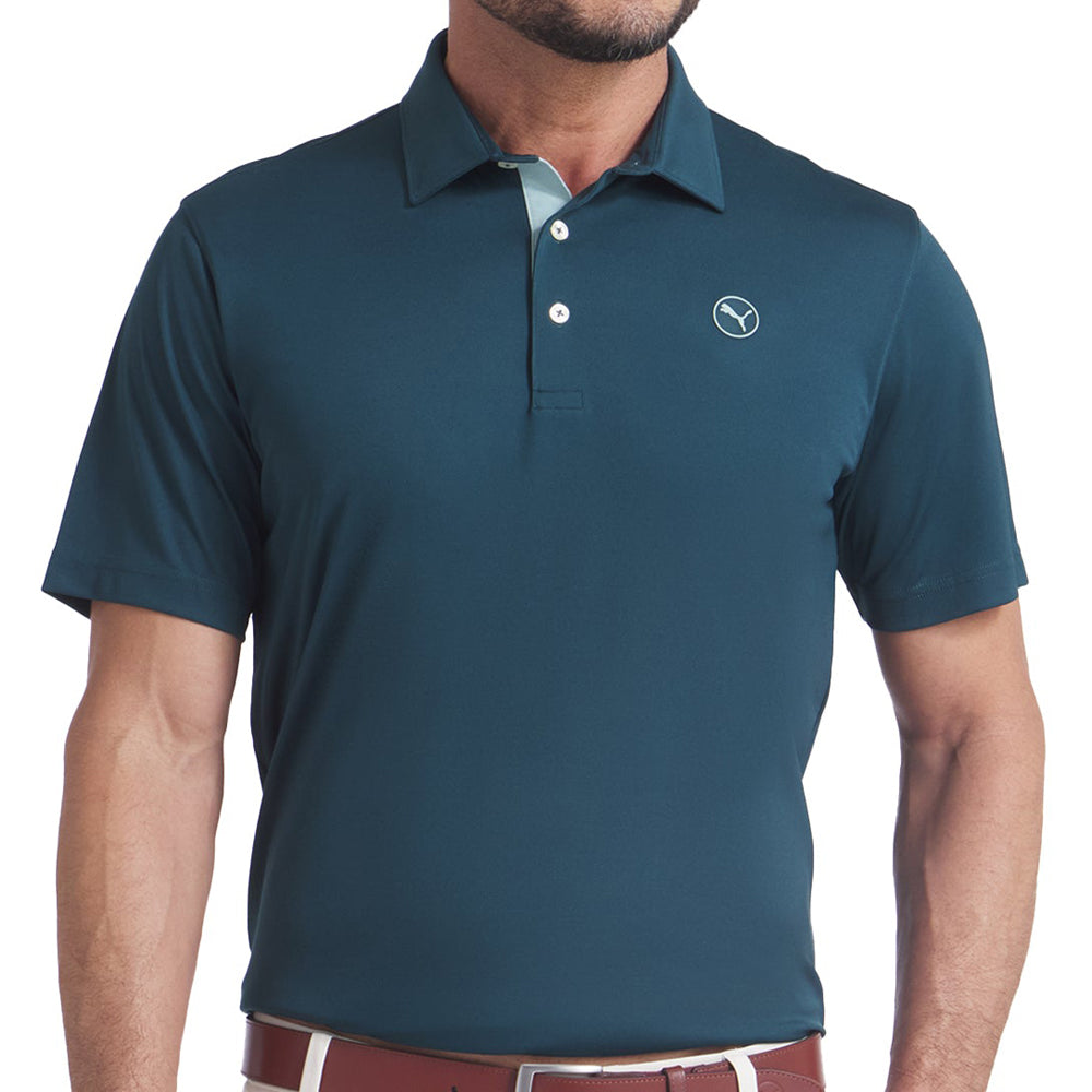 Puma Mens Golf Shirt | Pure 2.0 Polo LC | Green Terrain