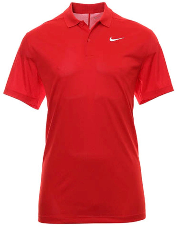 [DH0822-657M] Nike Mens Golf Shirt | Victory Solid | Red (M)