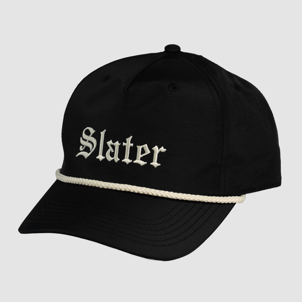 [39119739] Slater Golf | Performance Rope Cap | Straight Outta RSA | Black