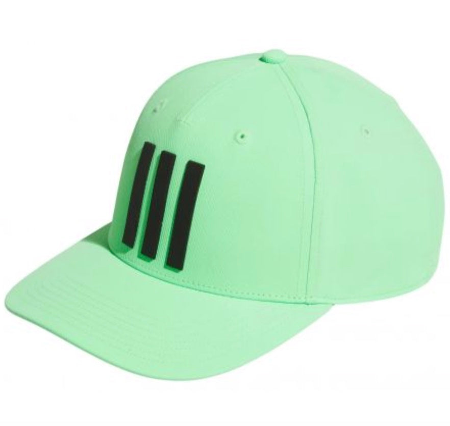 [JX2319] Adidas Golf Cap | 3 Stripe Tour | Lime Burst