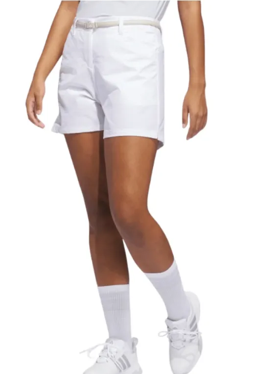 [KE576432] Adidas Womens Golf Shorts | Ultimate | Twistweave | White (32)