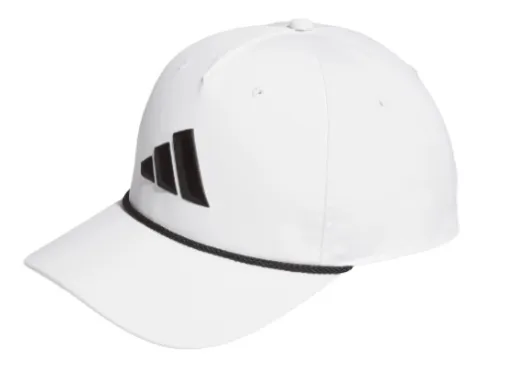 Adidas Mens Cap | Performance Tour 5 Panel | White-Black