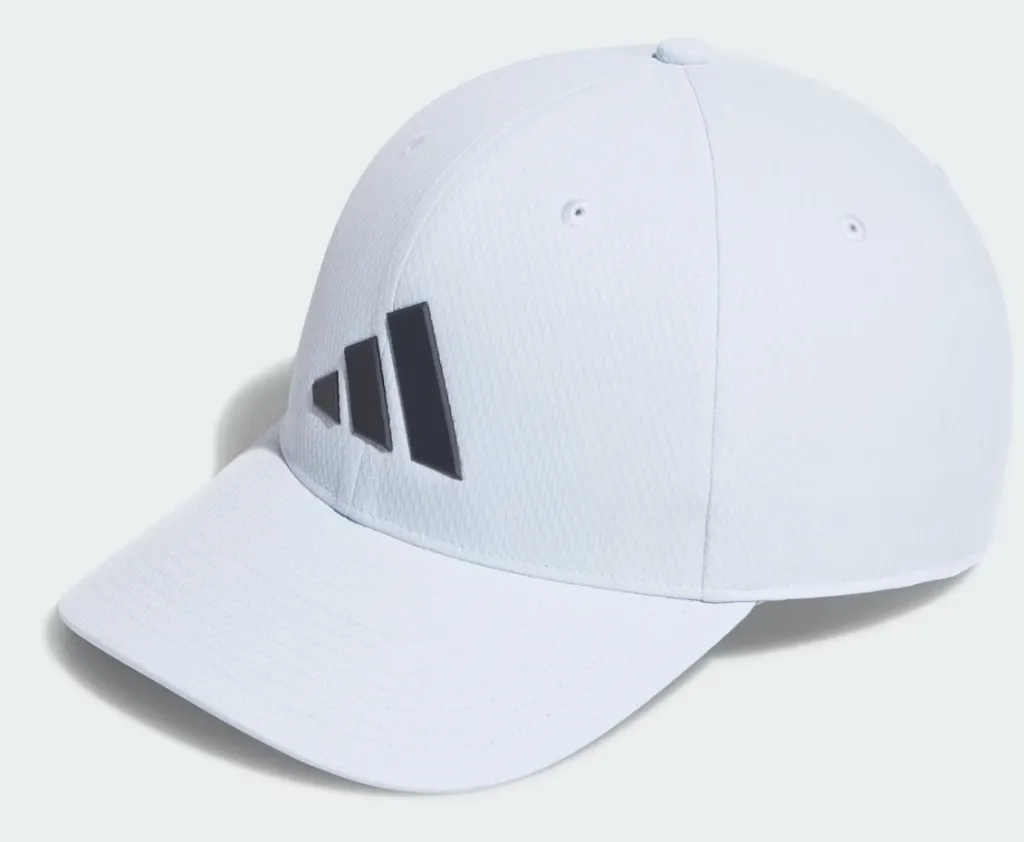[KQ7745] Adidas Mens Golf Cap | Tour Snapback | Light Blue