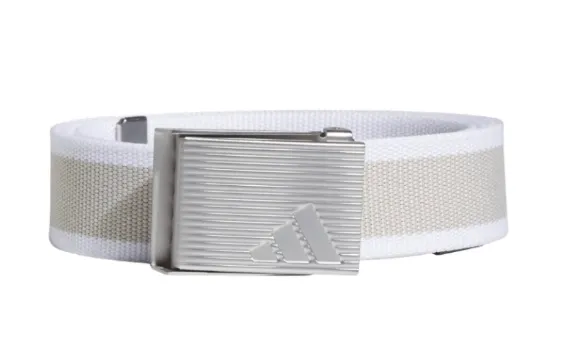 [KB9379] Adidas Womens Golf Belt | Stripe Webbing | White