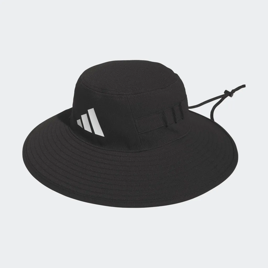 [JZ2939LXL] Adidas Mens Golf Hat | Wide Brim | Black (L/XL)
