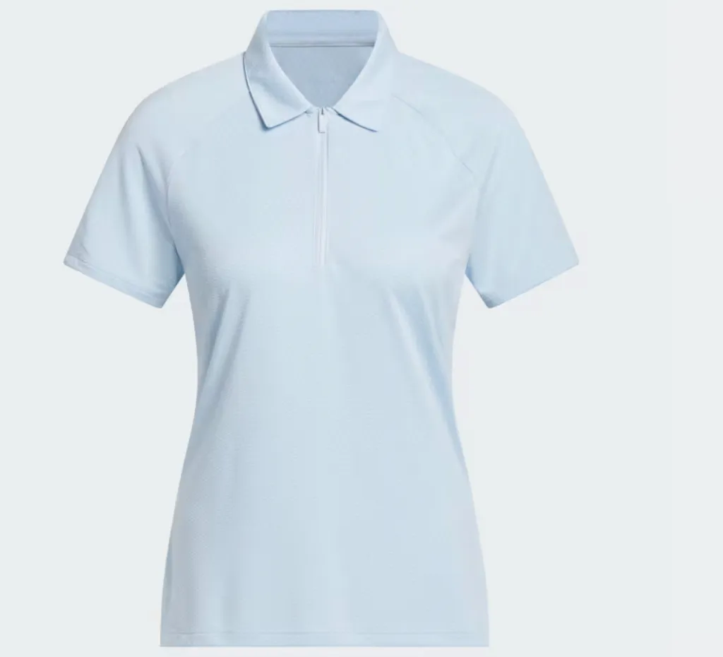 [KR8604S] Adidas Womens Golf Shirt | Ultimate365 | Climacool Sleeveless Polo | Light Blue (S)