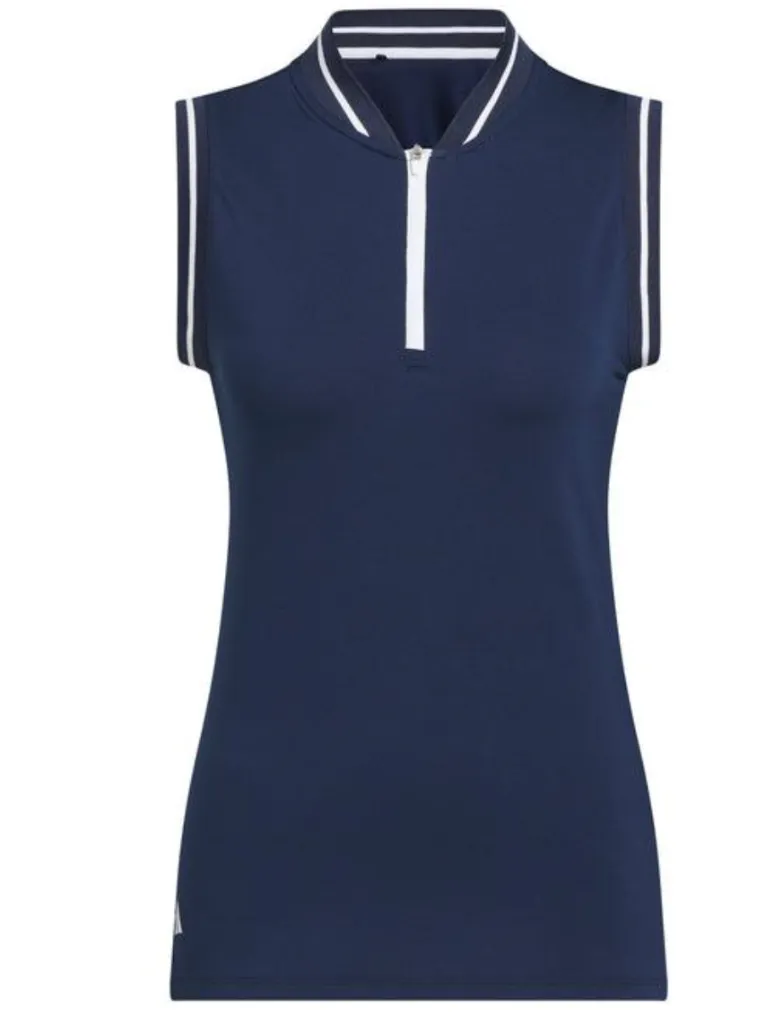Adidas Womens Golf Shirt | Ultimate365 | Climacool Sleeveless Polo | Blue