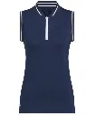 Adidas Womens Golf Shirt | Ultimate365 | Climacool Sleeveless Polo | Blue