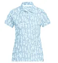 Adidas Womens Golf Shirt | All-Over Print Short Sleeve | Frozen Tubo