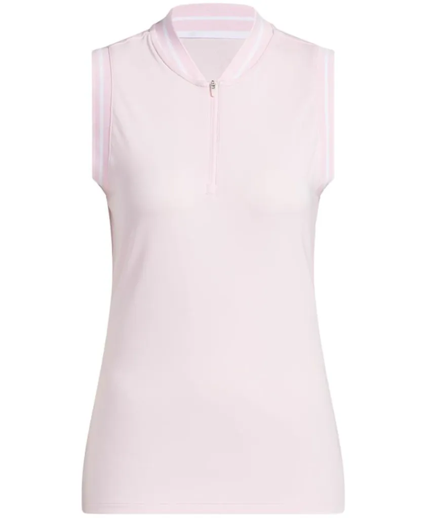 Adidas Womens Golf Shirt | Ultimate365 | Climacool Sleeveless Polo | Pink