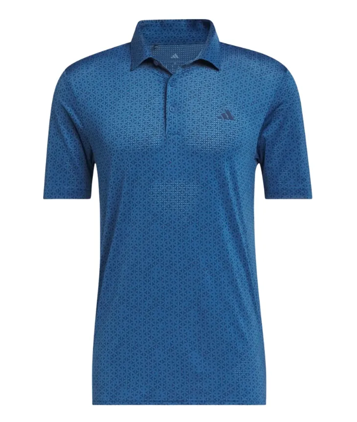 [KT1583S] Adidas Mens Golf Shirt | Ultimate365 Mesh Print Polo | 74 (S)