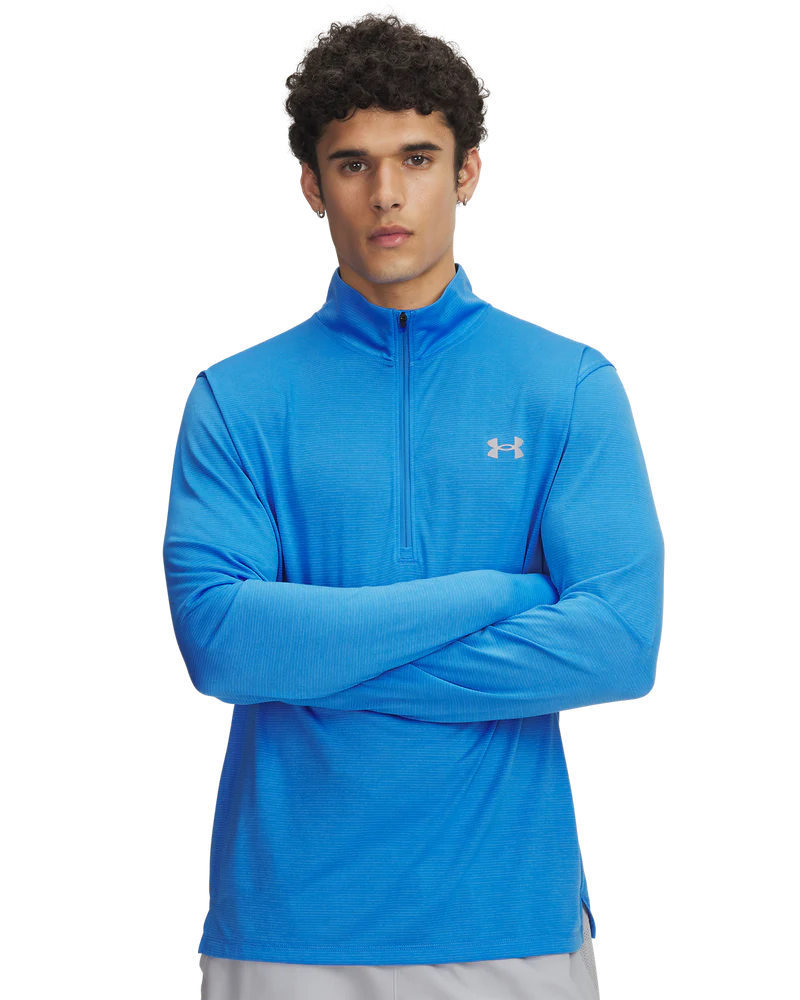 [6005671-587-SM] Under Armour Mens Golf Jersey | Drive SweaterFleece | Jasper Blue (S)