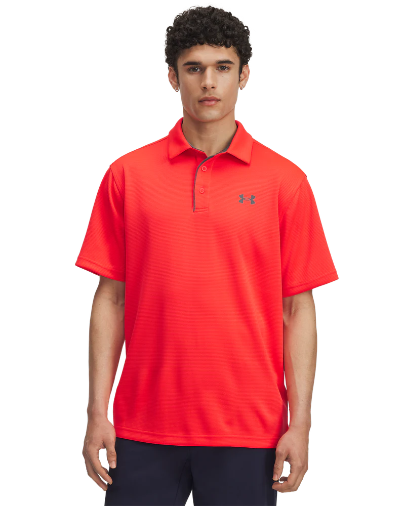 [1290140-714-SM] Under Armour Mens Golf Shirt | Tech Polo | Racer Red (S)