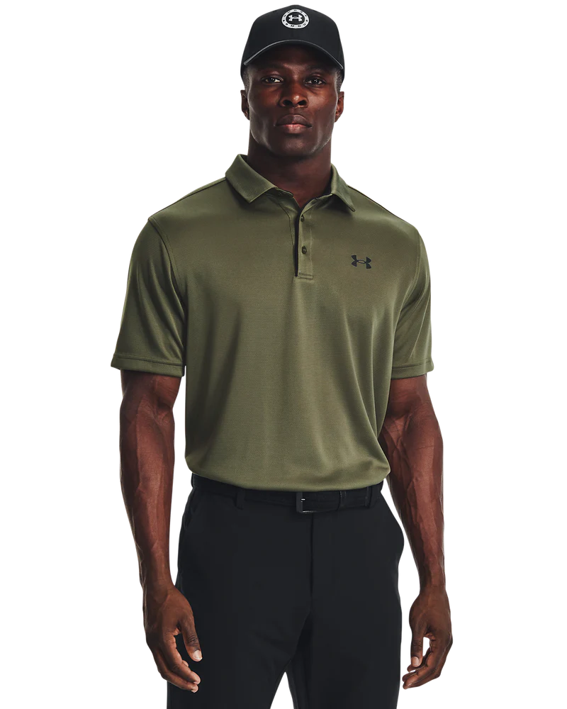 [1290140-390-MD] Under Armour Mens Golf Shirt | Tech Polo | Marine OD Green (M)