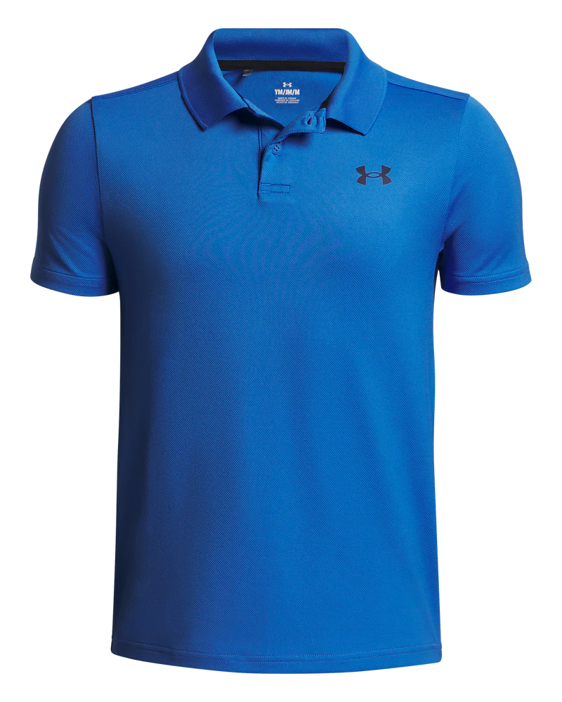 [1377346-402-YSM] Under Armour Junior Golf Shirt | Matchplay Polo | Blue Atlantis (S)