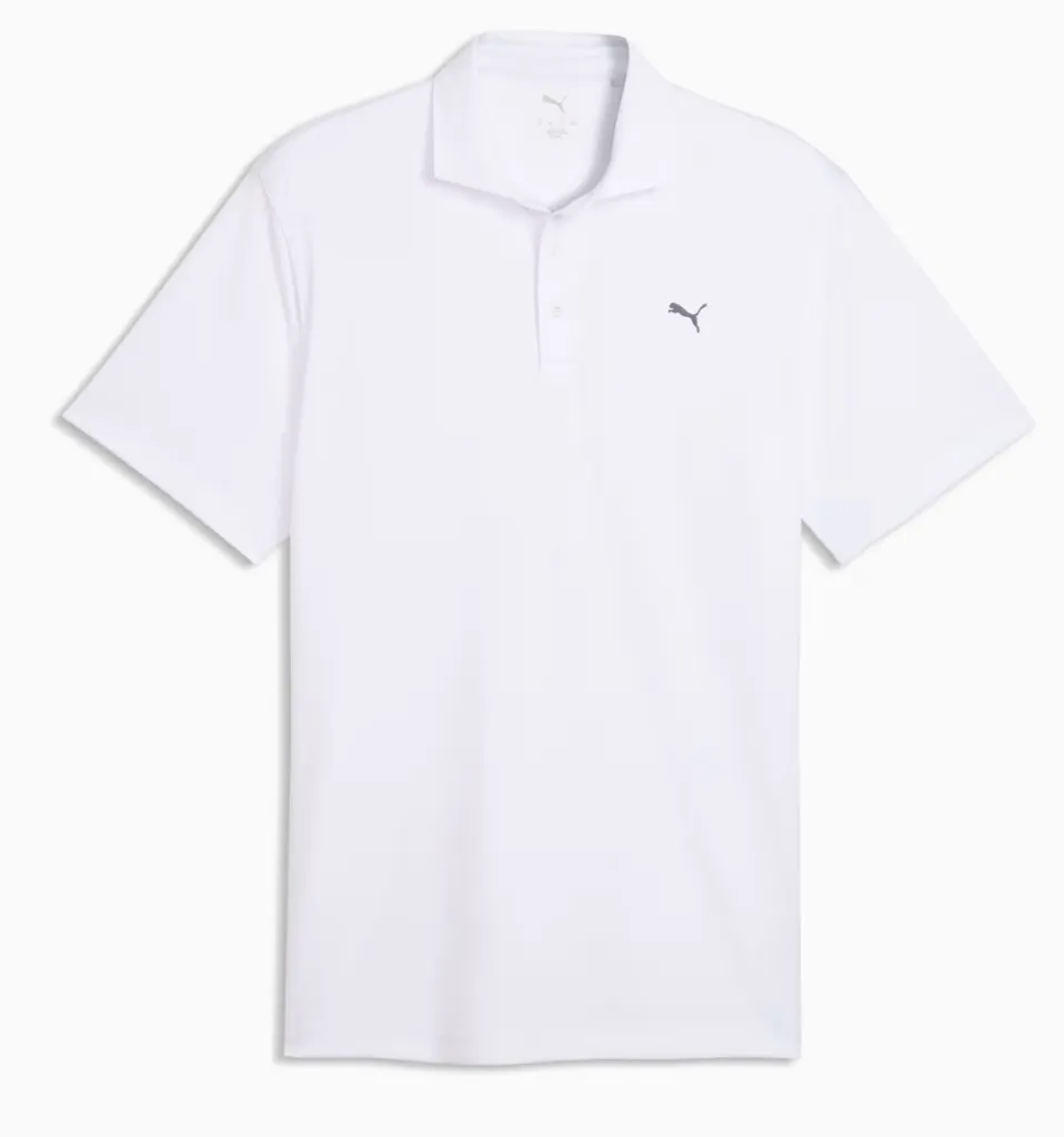 [63547802-S] Puma Mens Golf Shirts | Polo Pure 3.0 LC | White Glow (S)